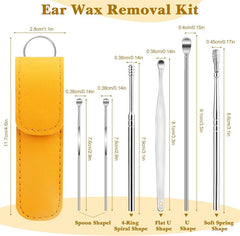 6-Piece Stainless Steel Ear Cleaning Tool Set