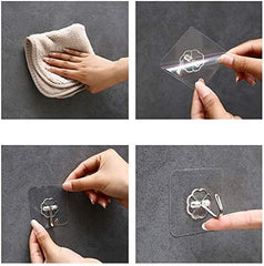 10-Piece Adhesive Wall Hook Set