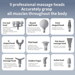 Rechargeable Massage Gun with 6-Speed Settings