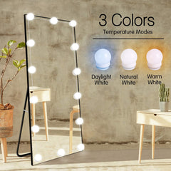 Dimmable LED Mirror Lights Kit with Rectangular Bulbs