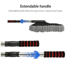 Car Wash Cleaning Brush with Microfiber Mop