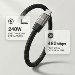 240W Type-C to Type-C Fast Charging Cable