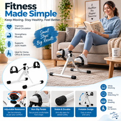 Portable Folding Pedal Exerciser Mini Exercise Bike