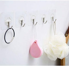 10-Piece Adhesive Wall Hook Set