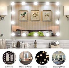 Dimmable LED Mirror Lights Kit with Rectangular Bulbs