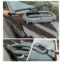 Car Wash Cleaning Brush with Microfiber Mop